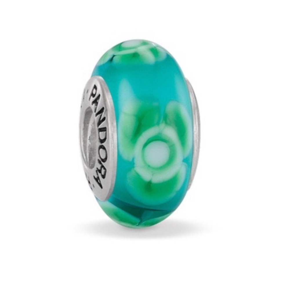 Pandora Retired Flowers For You Murano Glass Bead